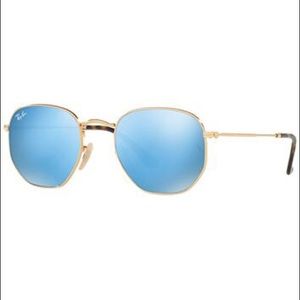 Ray-Ban Sunglasses HEXAGONAL FLAT Mirrored LENSES